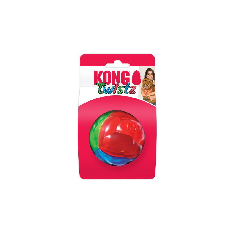 KONG Twistz Ball Flerfarvet