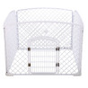 Topmast hvalpegård, hvid plast 100 x 100 x 75 cm