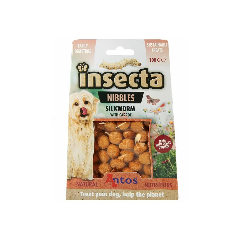 Insecta Nibbles - Silkeorm & gulerod