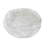 Topmast hundeseng - fluffy - hvid