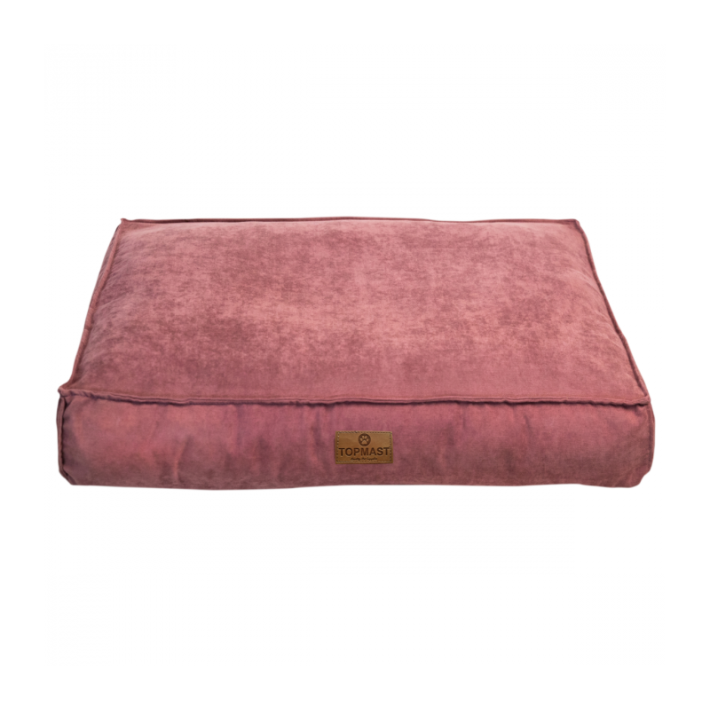 Topmast hundepude - Velours Soft serie - Rosa