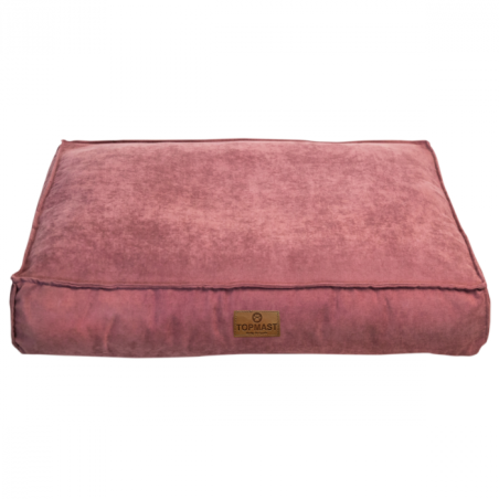 Topmast hundepude - Velours Soft serie - Rosa