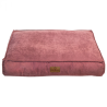 Topmast hundepude - Velours Soft serie - Rosa