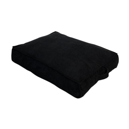 Topmast hundepude - Velours Soft serie - Sort