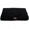 Topmast hundepude - Velours Soft serie - Sort