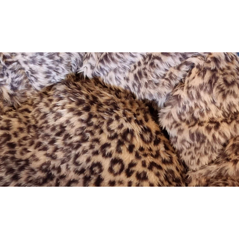 Topmast hundeseng - fluffy - leopard