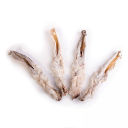 Kaninører med pels - 100 gram