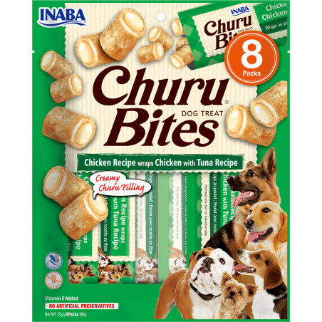 Dog Bites Chicken wraps with Tuna 8x12g