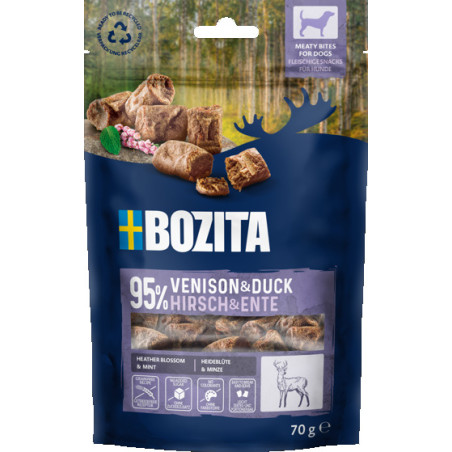 Snacks Meaty Bites Venison & Duck Hundegodbid 70g